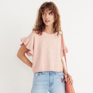 Madewell Flutter Sleeve Sweater Tee